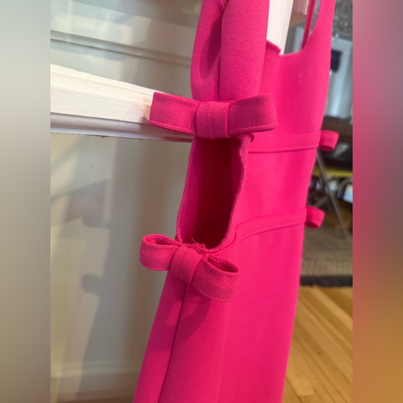 Zara Hot Pink Dress With Bow Detail - Picture 5 of 7